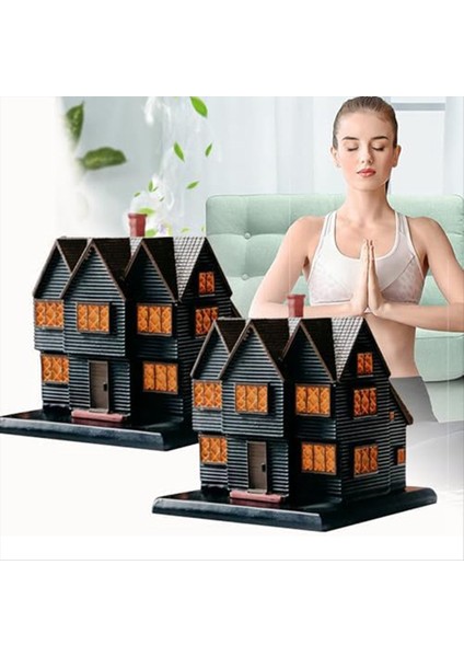 Salems Cadı Evi Tütsü Brülör Massachusetts Cadılar Bayramı Noel Tatil Süsleme Tütsü BRÜLÖR1PCS (Yurt Dışından) modelleri