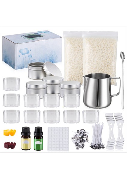 Dıy Mum Yapımı Kit Balmumu Döküm Fit Sticks Sticks Fixator Termometre Dıy El Yapımı Aromaterapi (Yurt Dışından)
