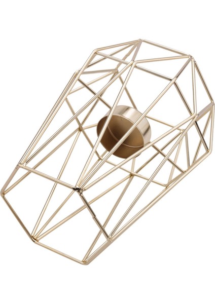 Oturma Odası ve Banyo Süslemeleri Için 6 Altın Geometrik Metal Tealight Mum Tutucu Seti (Yurt Dışından) fiyatları