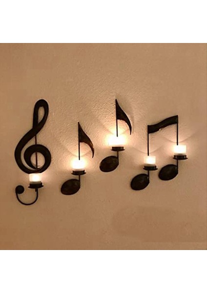 Müzik Not Duvar Sconce Metal Duvar Sconce Mum Tutucu Duvar Monte Çay Işık Mum Tutucular Müzikal Sembol Mum Tutucu (Yurt Dışından) modelleri