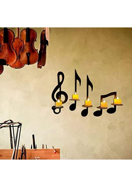 Müzik Not Duvar Sconce Metal Duvar Sconce Mum Tutucu Duvar Monte Çay Işık Mum Tutucular Müzikal Sembol Mum Tutucu (Yurt Dışından) fırsatları