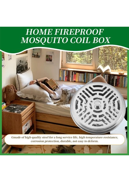 Sivrisinek Bobinleri Için Paslanmaz Çelik Tutucu Yanmaz Sivrisinek Spiral Konteyner Taşınabilir Metalik Sivrisinek Tutucusu (Yurt Dışından) indirimleri