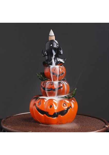 Reçine Cadılar Bayramı Kabak Ev Dekoru Süslemesi Şelale Backflow Tütsü Burner Ev Ofis Dekorasyon (Tütsü Olmadan) (Yurt Dışından) modelleri