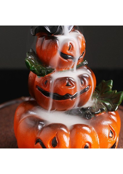 Reçine Cadılar Bayramı Kabak Ev Dekoru Süslemesi Şelale Backflow Tütsü Burner Ev Ofis Dekorasyon (Tütsü Olmadan) (Yurt Dışından) indirimleri