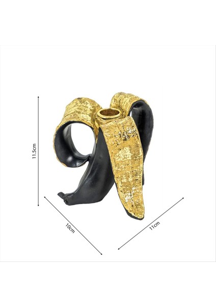 2pcs Klasik Şamdan Tutucu Kişilik Banana Şekil Şam Tutucu Ana Masa Şamdan Partisi Özel Sahne Evi (Yurt Dışından) fiyatları