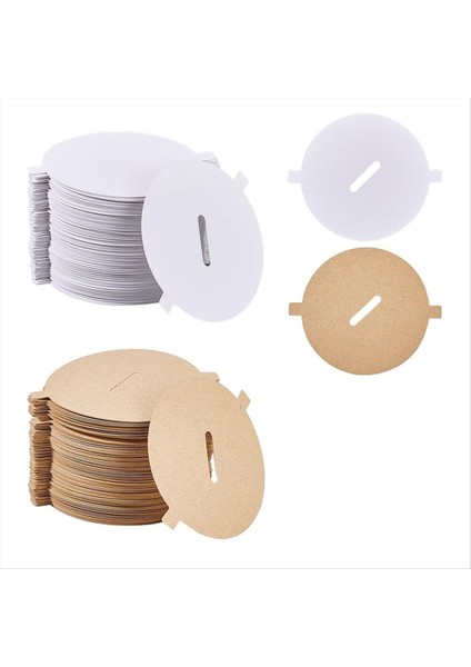 240PCS Mum Toz Kapakları 2 Renk Kağıt Mum Çekme Sekmesi Kapaklar Mum Dekorasyonu Mum Topper 2 12 Inç (Yurt Dışından)