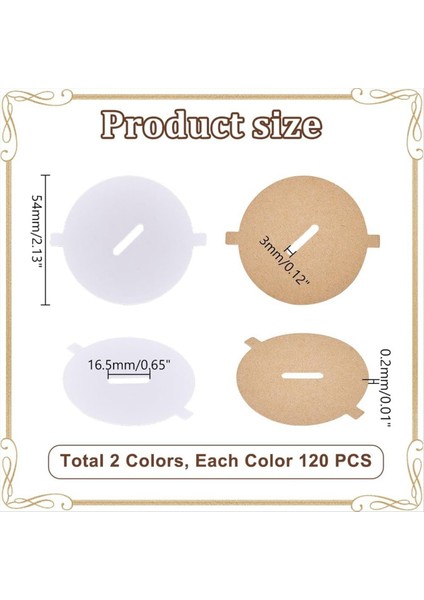 240PCS Mum Toz Kapakları 2 Renk Kağıt Mum Çekme Sekmesi Kapaklar Mum Dekorasyonu Mum Topper 2 12 Inç (Yurt Dışından) fırsatları