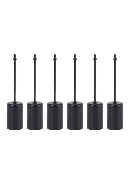 Mum Tutucular Advent Çelenk Mum Çubuklar Advent Çelenk Mum Tutucu Şişli Konik Mumlar 6pcs Siyah (Yurt Dışından)