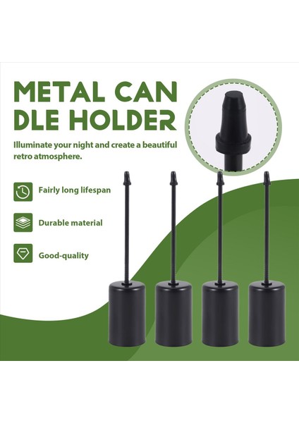 Mum Tutucular Advent Çelenk Mum Çubuklar Advent Çelenk Mum Tutucu Şişli Konik Mumlar 6pcs Siyah (Yurt Dışından) fırsatları