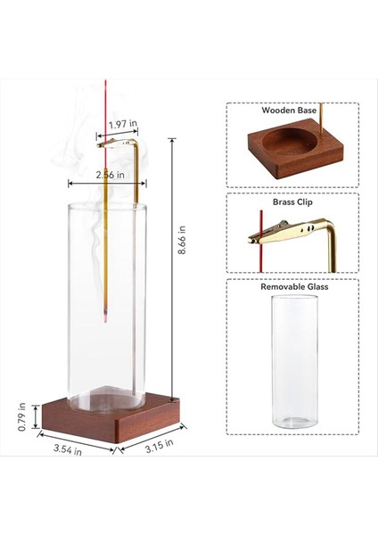 Çubuklar Için Tütsü Tutucu Çıkarılabilir Cam [anti-Am Anti-Ahır] Tütsü Brülör Tutucu (Yurt Dışından) fırsatları