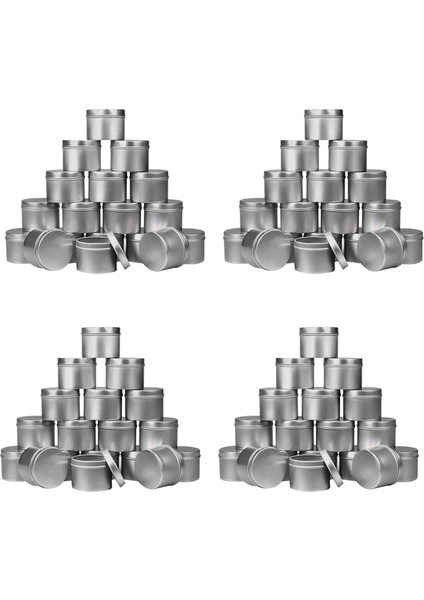 72 Parça Mum Teneke 4 Oz Dıy Mum Yapımı Için Mum Kap Mum Kap El Yapımı Mum Yapım Araçları (Yurt Dışından)