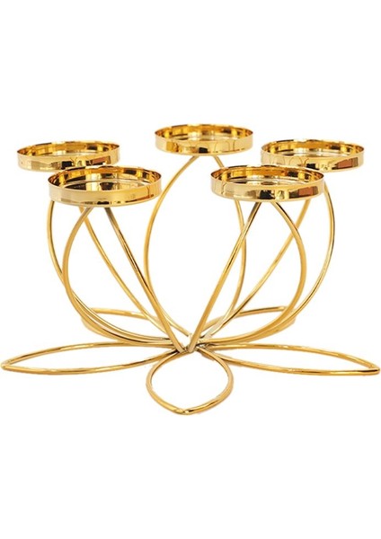 Romantik Mum Işığı Akşam Yemeği Için Metal Şamdan Tutucusu Modern Masa Dekorasyon Retro Tarzı Yatak Odası (Yurt Dışından)