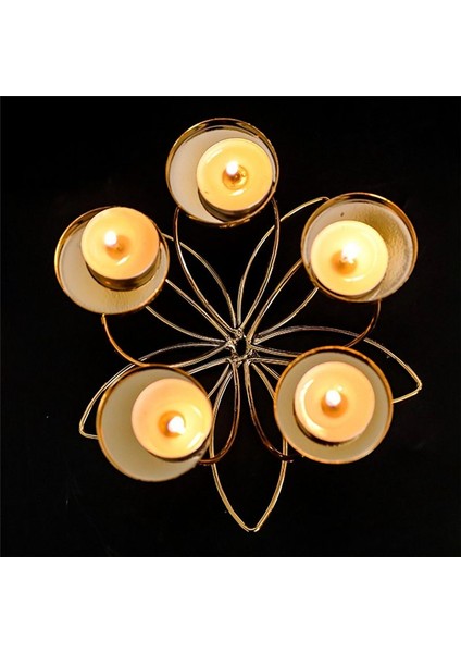 Romantik Mum Işığı Akşam Yemeği Için Metal Şamdan Tutucusu Modern Masa Dekorasyon Retro Tarzı Yatak Odası (Yurt Dışından) fırsatları