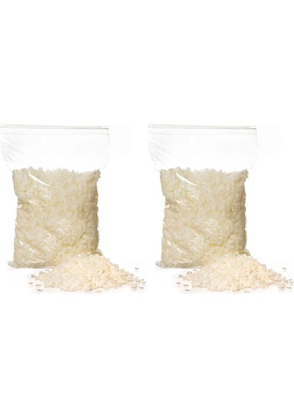 Mum Yapımı Için 2x Beyaz Balmumu Peletleri Dıy Mumlar Için Kolay Erit Pavmusu Pastilles (1 Lb) (Yurt Dışından)
