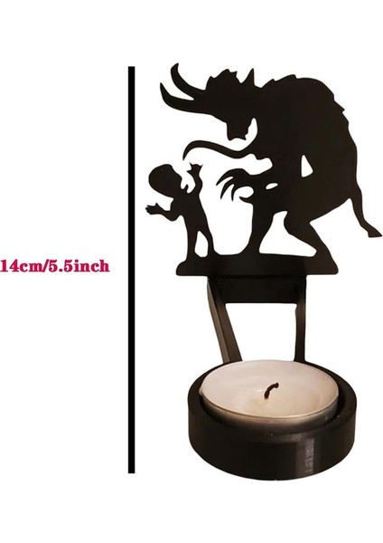 Komik Gölge Mum Tutucular Cadılar Bayramı Ev Dekoru Centerpiece Candlepolder Masa Dekoratif Mum Stands-B (Yurt Dışından) fiyatları