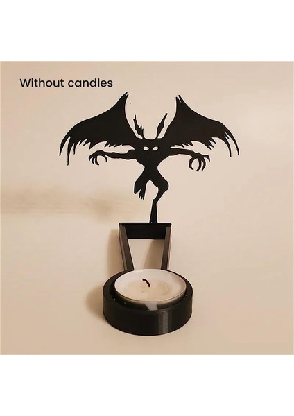 Komik Gölge Mum Tutucular Cadılar Bayramı Ev Dekoru Centerpiece Candlepolder Masa Dekoratif Mum Stands-B (Yurt Dışından) modelleri
