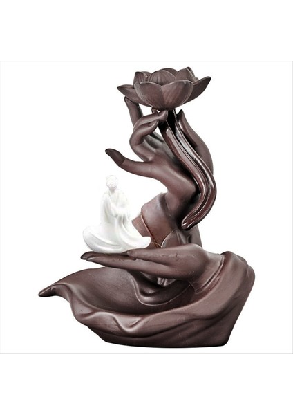 D-Sergi Kum Backflow Tütsü Sobası Zen Budist El Ev Kuzusu Sobası Tütsü Ekleme Plaka Aksesuarları (Yurt Dışından)