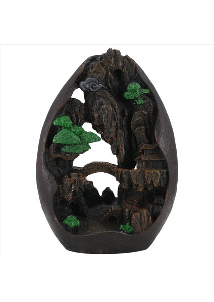 Yüce Dağlar ve Akan Su Geri Akışı Tütsü Brülör Duman Şelale Tütsü Çubukları Tutucu 20 Adet Tütsü Konileri (Yurt Dışından) fiyatları