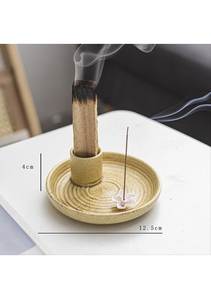 Turuncu Icense Tutucu Seramik Tütsü Tutucu Koku Ahşap Stand Basit Modern Terracotta Tütsü Brülör Adaçayı Tutucu (Yurt Dışından) fırsatları