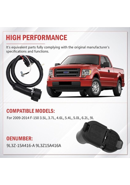 Römork Çekme Kablo Kablo Demeti Konnektör Kiti Ford F-150 2009-2014 4 6l 5 4l 3 5l 3 7l 9L3Z-15A416-A 9L3Z15A416A (Yurt Dışından) modelleri