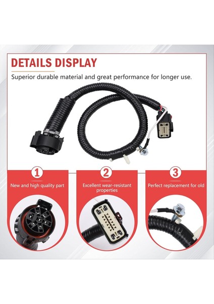 Römork Çekme Kablo Kablo Demeti Konnektör Kiti Ford F-150 2009-2014 4 6l 5 4l 3 5l 3 7l 9L3Z-15A416-A 9L3Z15A416A (Yurt Dışından) fırsatları