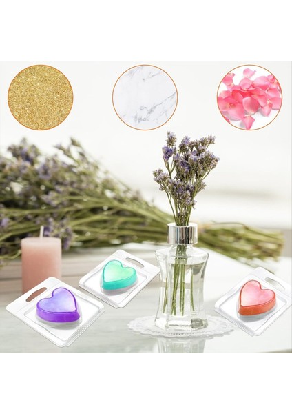 150 Pack Balmumu Eriyik Kabı 1 3 Oz Plastik Balmumu Eriyik Seti Için Eriyik Eriyik Net Balmumu Flip Üst Boş Mum Eriyik Kalp Şekli (Yurt Dışından) fırsatları