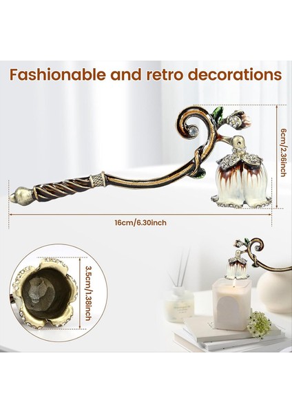 Retro Mum Söndürücü Kokulu Mum Aletleri Ev Eşyaları Emaye Renkli Mum Kapağı (Yurt Dışından) modelleri