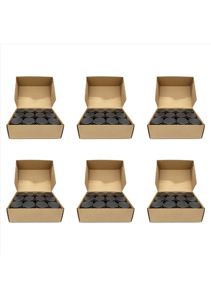 Mum Tenekeleri 144 Parça 4 Oz Metal Mum Kap Mum Sanat ve El Sanatları Kuru Depolama Siyah Yapmak Için (Yurt Dışından)