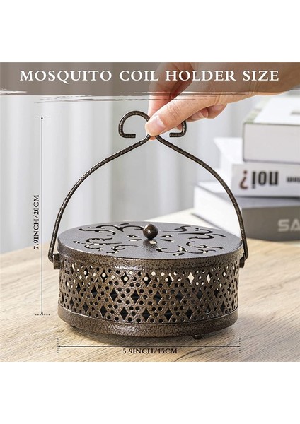 4pcs Tütsü Tutucu Bronz Retro Taşınabilir Asma Tütsü Brülör Tutucu Sap Yuvarlak Tütsü Tutucu Bronz (Yurt Dışından) fırsatları