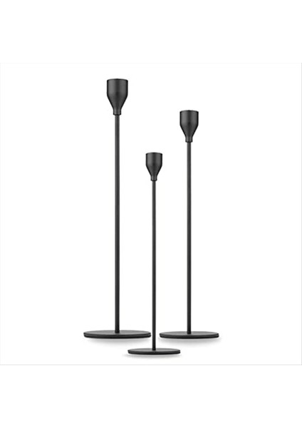 Konik Mum Tutucu Uzun Boylu Şamdan Tutucular Metal Mum Uzun Tutucu Seti Pillar Dekoratif Mum Tutucu (Yurt Dışından)