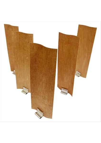 20 Adet Mum Için Ahşap Fitiller 1 57 Inç Genişlik 4 72 Inç Yükseklik Dumansız Ahşap Mum Fitiller+Metal Tabanlar (Yurt Dışından)