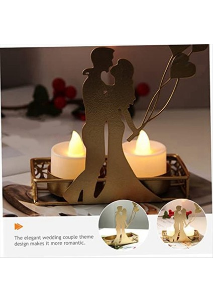 4pcs Düğün Dekorasyon Mum Tutucu Romantik Hediye Merkezi Masa Dekorasyonları Kalp Düğün Tealight-Candle Tutucular (Yurt Dışından) fırsatları