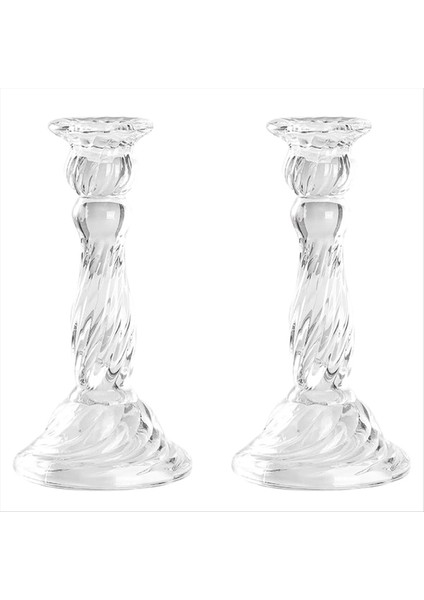 Cam Mum Tutucular Konik Şamdanlar Masa Düğün Kutlaması Merkez Parçası Konik Mum Tutucular B (Yurt Dışından)