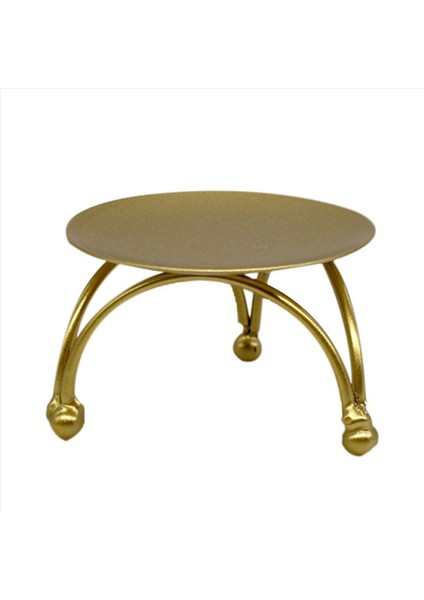 Avrupa Tarzı Şamdan Demir Mum Tutucular Retro Yuvarlak Masa Altın Ev Şenlikli Süs 6 Adet (Yurt Dışından) modelleri