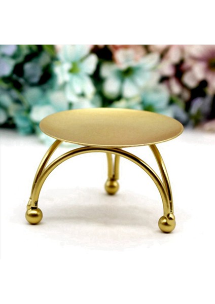 Avrupa Tarzı Şamdan Demir Mum Tutucular Retro Yuvarlak Masa Altın Ev Şenlikli Süs 6 Adet (Yurt Dışından) fırsatları