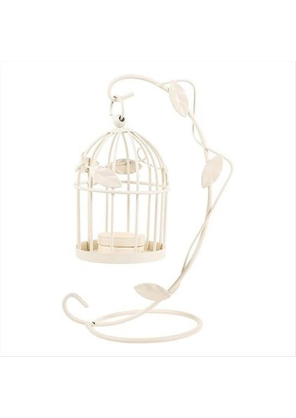 Metal Mum Tutucu Boş Kuş Kafesi Vintage Asma Şamdan Fener Ev Düğün Merkezi Dekorasyonu B (Yurt Dışından) fiyatları