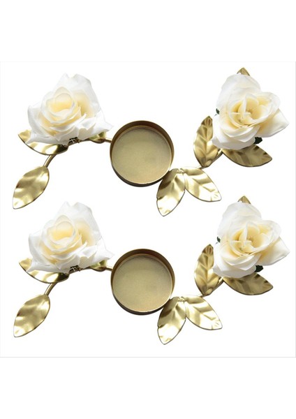 Düğün Şamdan Çiçek Şamdan Çiçek Mum Tutucu Tablolar Için Düğün Centerpieces Gül Çelenk Mum Tutucu D (Yurt Dışından) modelleri