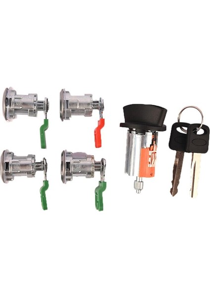 Araba Kapı Kilitleri Ford E150 E250 1997-2020 Için Silindir Kilidi Seti (Yurt Dışından)