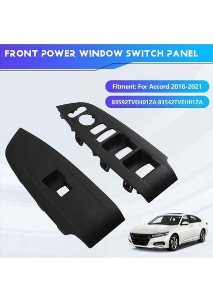 1paır Ön Kapı Pencere Cam Asansör Anahtarı Çerçeve Trim Panel Honda Accord 2018-2021 83592-TVE-H01ZA 83542-TVE-H01ZA (Yurt Dışından) fırsatları