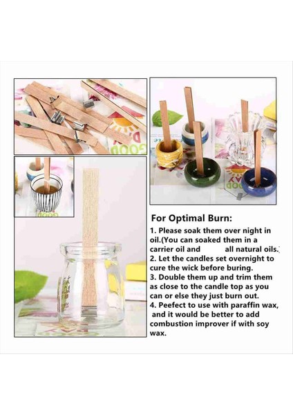 100 Pcs Mumlar Için Ahşap Fitiller Ahşap Mum Fitiller Ahşap Fitiller Mum Yapımı Diy Zanaat (Yurt Dışından) modelleri