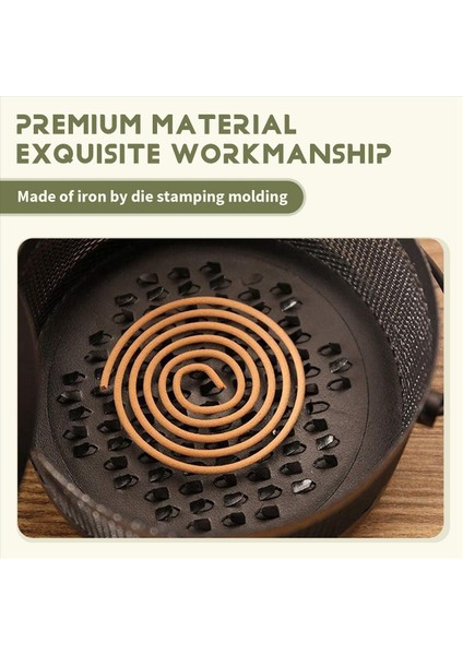 Sivrisinek Tutucusu Sivrisinek Kutusu Retro Taşınabilir Yangın Sandal Ağacı Tütsü Buzağı Kaplı 1 Pc (Yurt Dışından) indirimleri