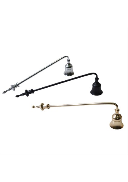 3 Adet Mum Snuffer Uzun Saplı Söndürücü Mum Alevini Güvenli Bir Şekilde Söndürmek Için Fitil Alev Snuffer (Yurt Dışından)