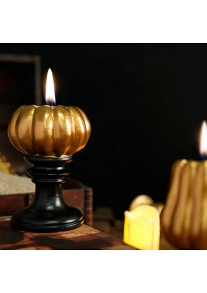 Cadılar Bayramı Dekorasyon Kabak Mum Tutucu Süs Masaüstü Dekorasyon Mum Tutucu Reçine Mum Tutucu Süsleme Tur (Yurt Dışından) modelleri