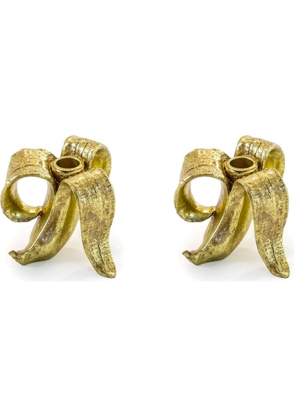 2x Klasik Şamdan Tutucu Kişilik Muz Şekline Şek Mum Tutucu Ana Masa Şamdan Partisi Özel Sahneler B (Yurt Dışından)