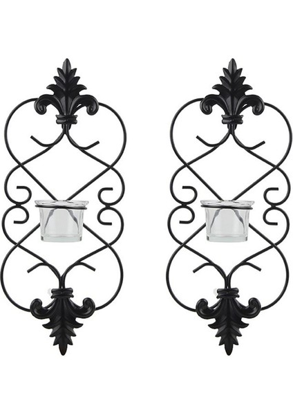 Oturma Odası Şamdan Ev Dekoru Şam Tutucu Ferforje Hotel Katlanabilir Düğün Yatak Odası Anti Retro (Yurt Dışından)