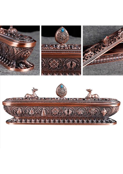 2x Tibet Tütsü Brülör Antika El Yapımı Tütsü Çubuğu Tutucu Zen Teehouse Ev Ofis Dekorasyon El Sanatları Süsler 3 (Yurt Dışından) modelleri