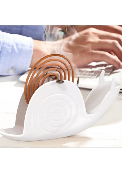 Taşınabilir Uçan Disk Tütsü Tutucu Salyangoz Tütsü Sahibi Dikey Tütsü Brülörü Kamp Tütsü Tutucu Beyaz (Yurt Dışından) fırsatları