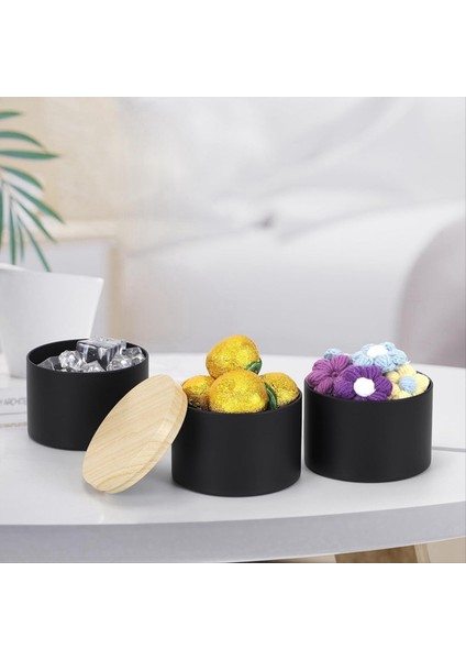 24 Paket 4 Oz Kapaklı Siyah Mum Tenekeleri Mumları Toplu Hale Getirmek Için 4 Oz Mum Kavanoz (Yurt Dışından) modelleri