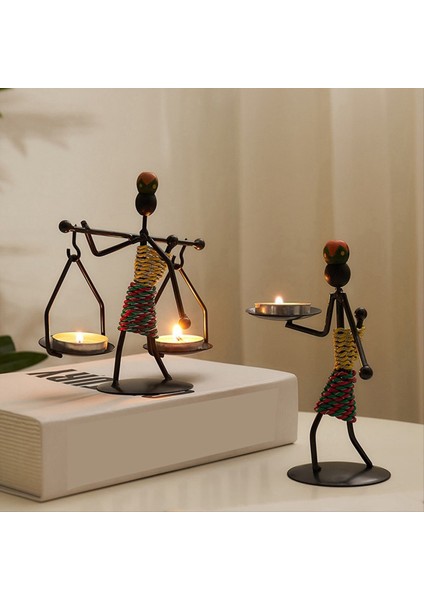 El Yapımı Mum Tutucu El Sanatları Minyatür Dövülmüş Mum Tutucu Dekorasyon Retro Mum Tutucu A (Yurt Dışından) fiyatları