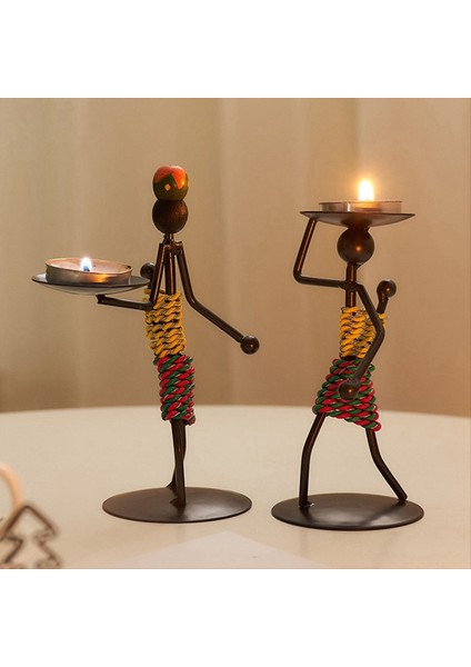 El Yapımı Mum Tutucu El Sanatları Minyatür Dövülmüş Mum Tutucu Dekorasyon Retro Mum Tutucu A (Yurt Dışından) fırsatları